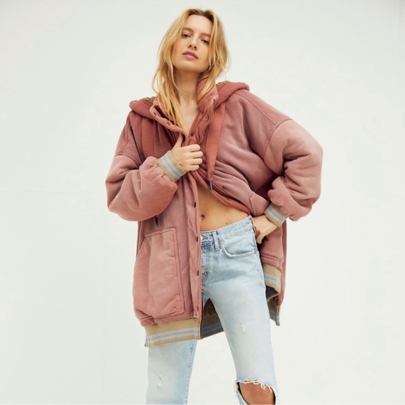 RARE Free People We The Free | All Star Stadium Jacket | Small - Picture 1 of 16